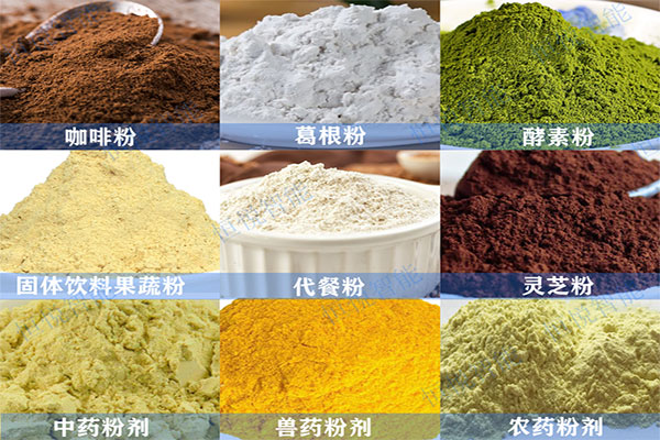 給袋式粉末午夜视频免费看應用範圍